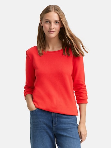 TOM TAILOR DENIM Sweatshirt in Red: front