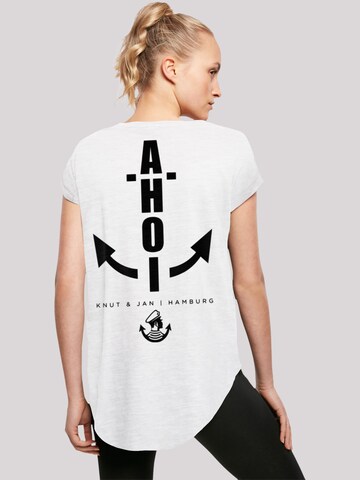 F4NT4STIC Shirt 'Ahoi Anker Knut & Jan Hamburg' in Weiß