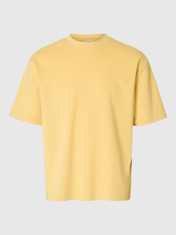 T-Shirt SELECTED HOMME en jaune