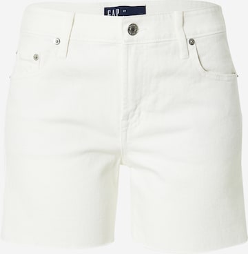 GAP Regular Jeans in Wit: voorkant