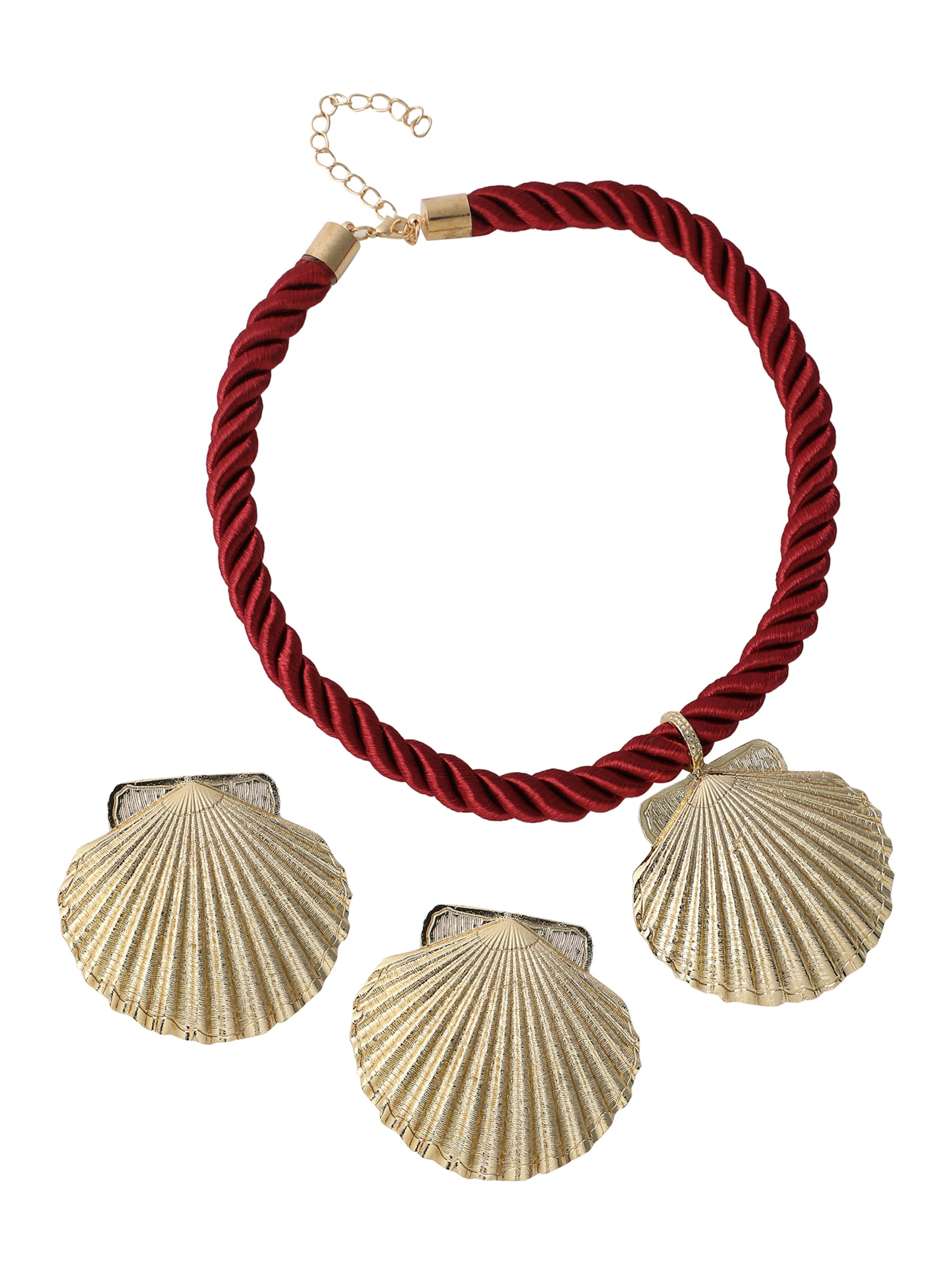 SOHI Комплект украшений 'Nahid' в Красный: спереди
