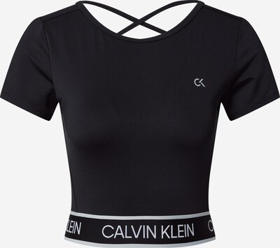 Tricou funcțional Calvin Klein Performance pe negru / alb, Vizualizare produs