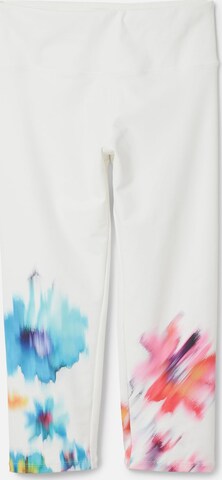 Desigual - Skinny Leggings 'Pelota' em branco: frente