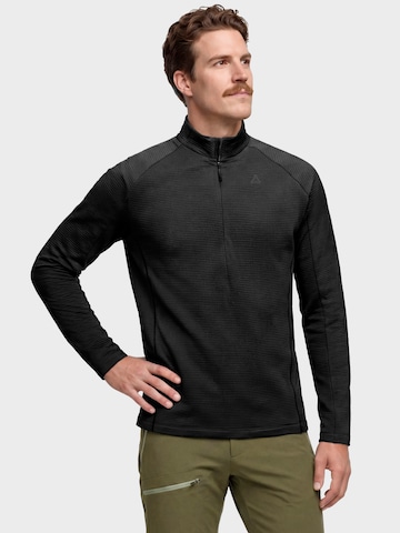 Schöffel Funktionele fleece-jas in Zwart: voorkant