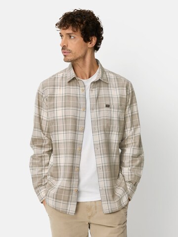 CAMEL ACTIVE Regular fit Button Up Shirt in Beige: front