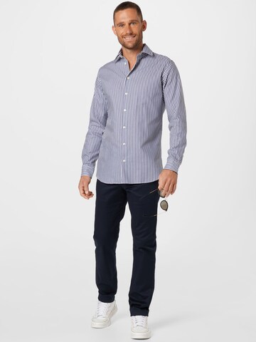 SELECTED HOMME Slim fit Button Up Shirt 'Ethan' in Blue