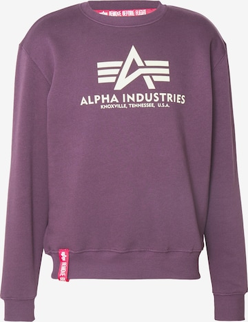 lillā ALPHA INDUSTRIES Sportisks džemperis: no priekšpuses