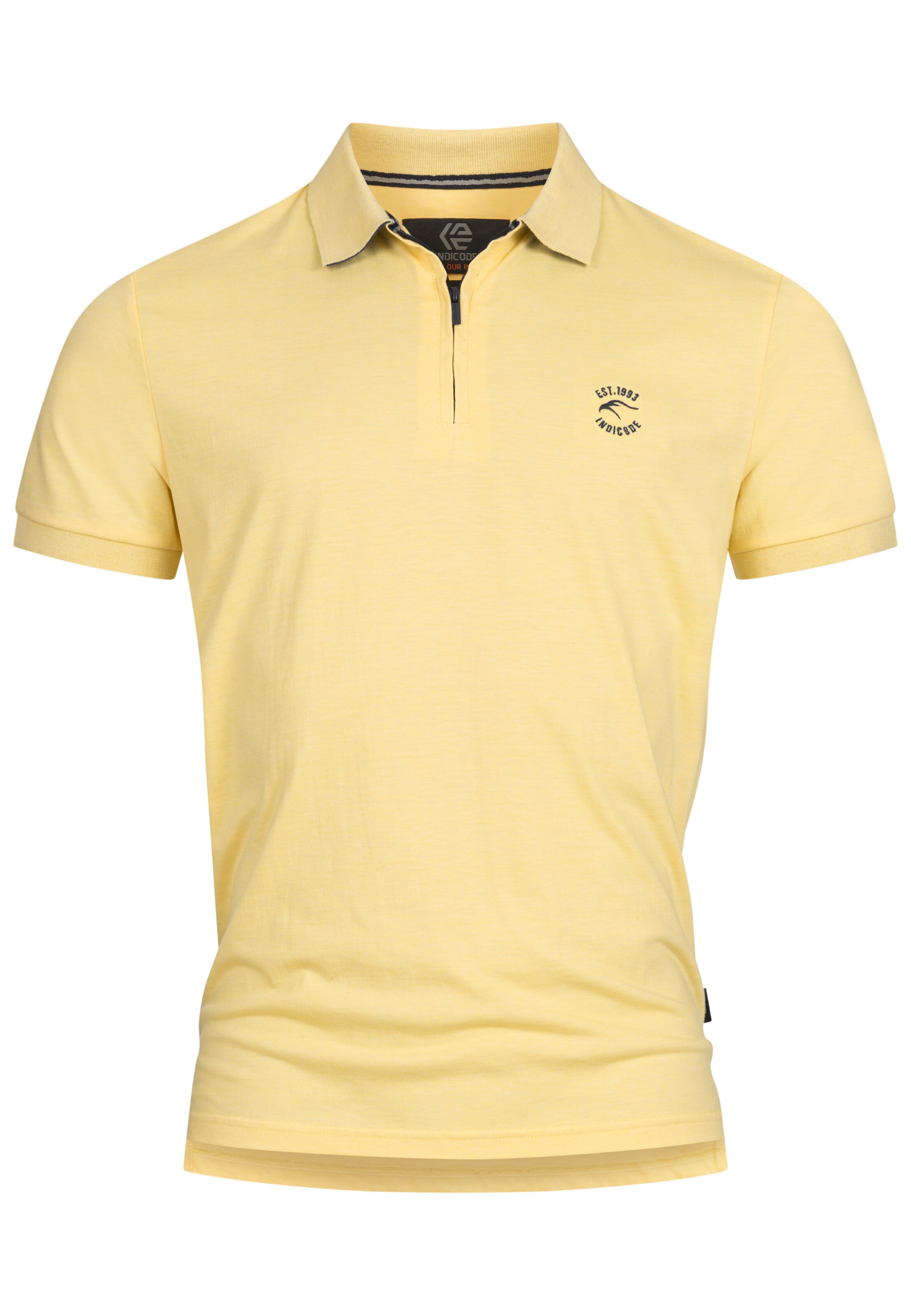 INDICODE JEANS Shirt 'Yonah ' in Geel: voorkant