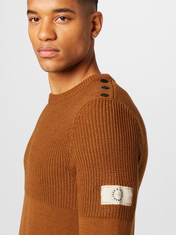 JACK & JONES Sweater 'SPENCER' in Brown