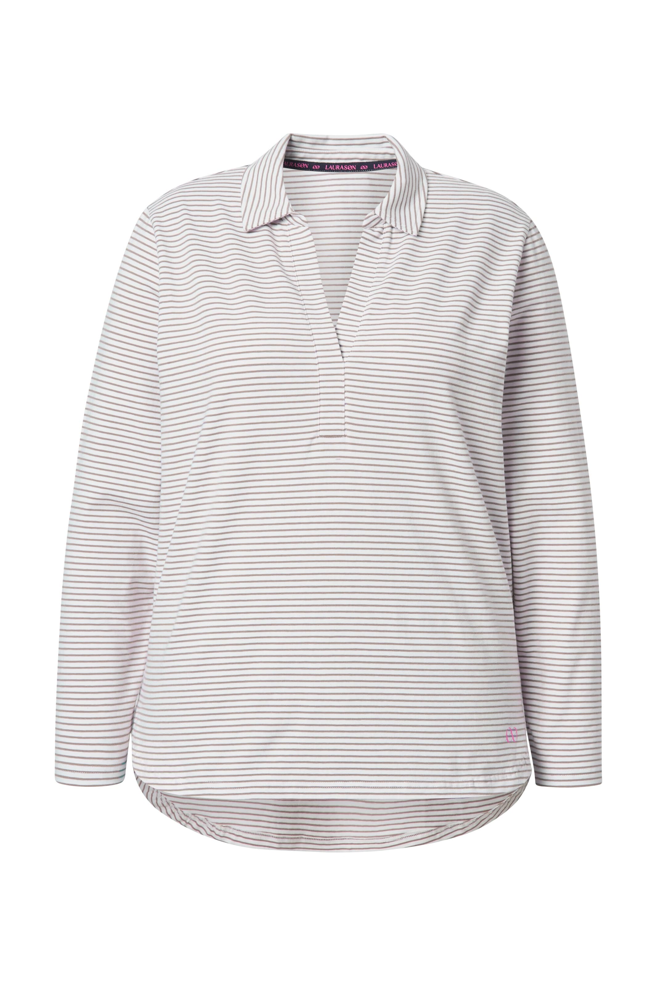 LAURASØN Shirt in Bruin: voorkant