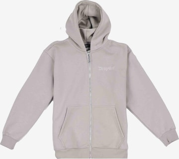 Giacca di felpa di Dropsize in beige: frontale
