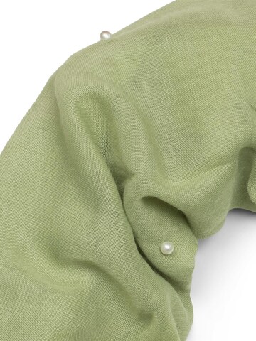 styleBREAKER Loop scarf 'Loop Schal mit Perlen Applikation' in Green