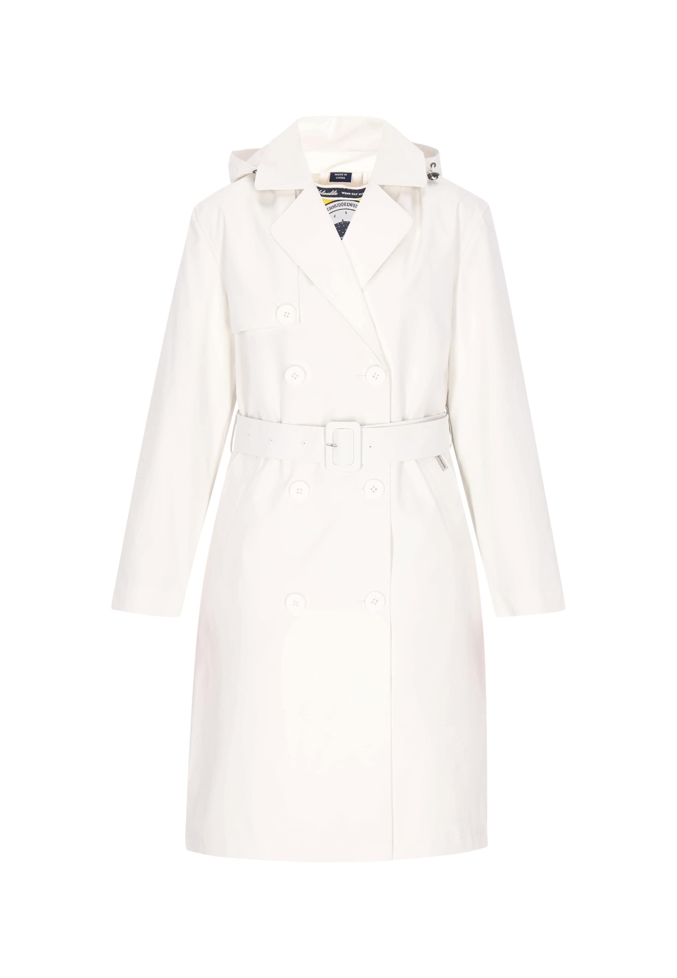Schmuddelwedda - Abrigo funcional en blanco: frente