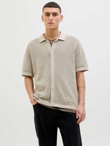 Fit confort Vestes en maille 'JPRBLAARTO' JACK & JONES en gris : devant