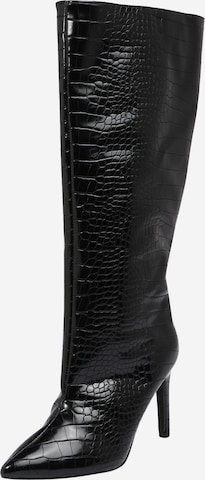 Missguided Boots in Black: front