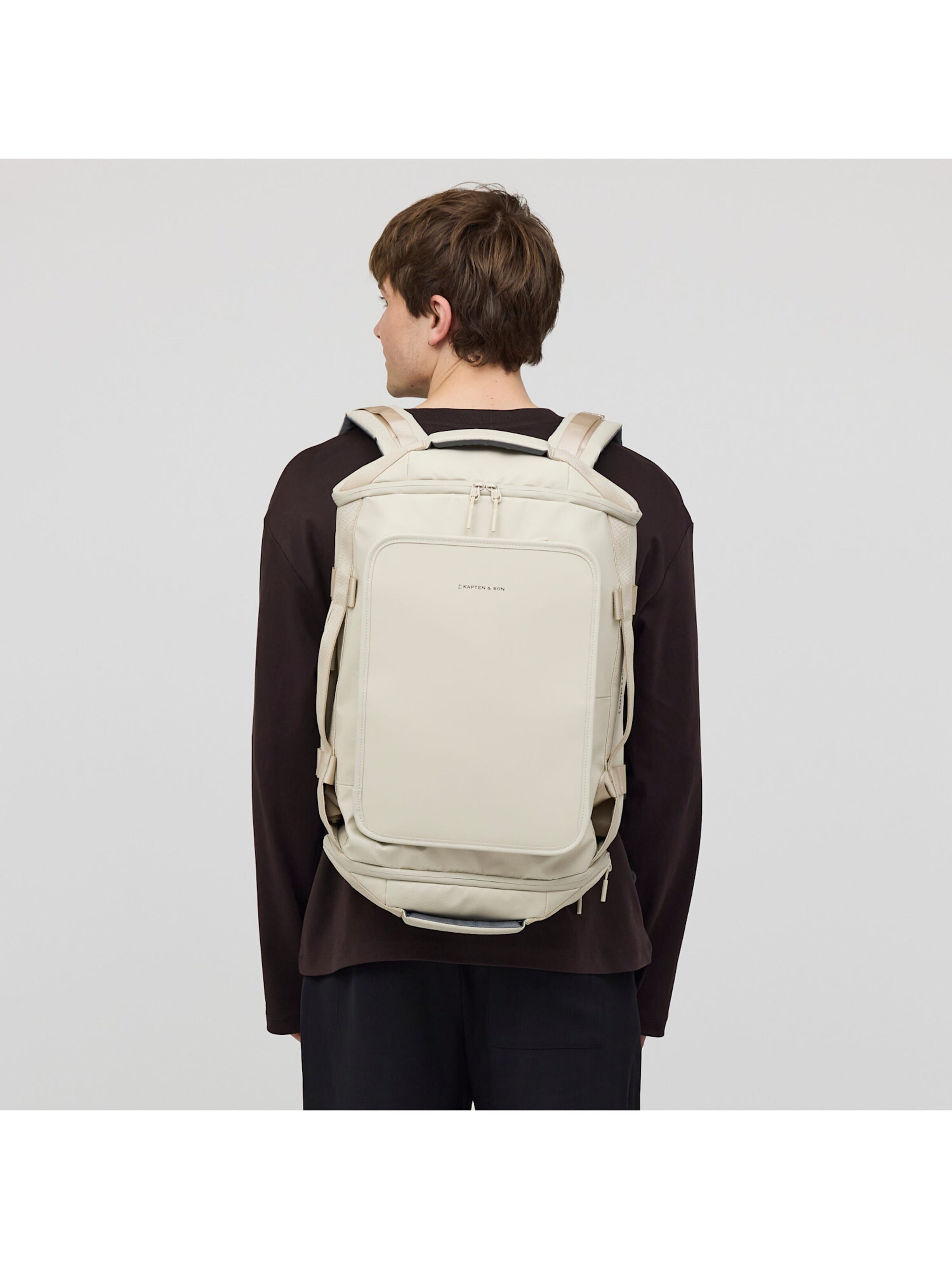 Kapten & Son Дорожная сумка 'Lisbon Duffle Backpack Small' в Бежевый