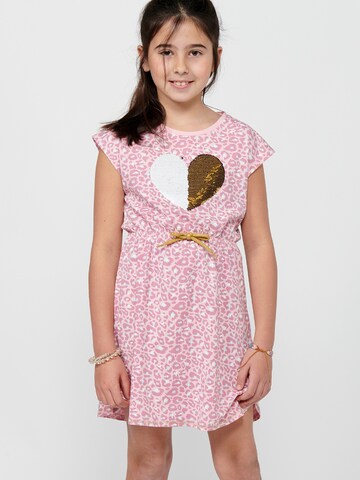 KOROSHI - Vestido em rosa: frente