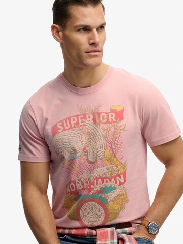 T-Shirt 'TOKYO' Superdry & Co en rose