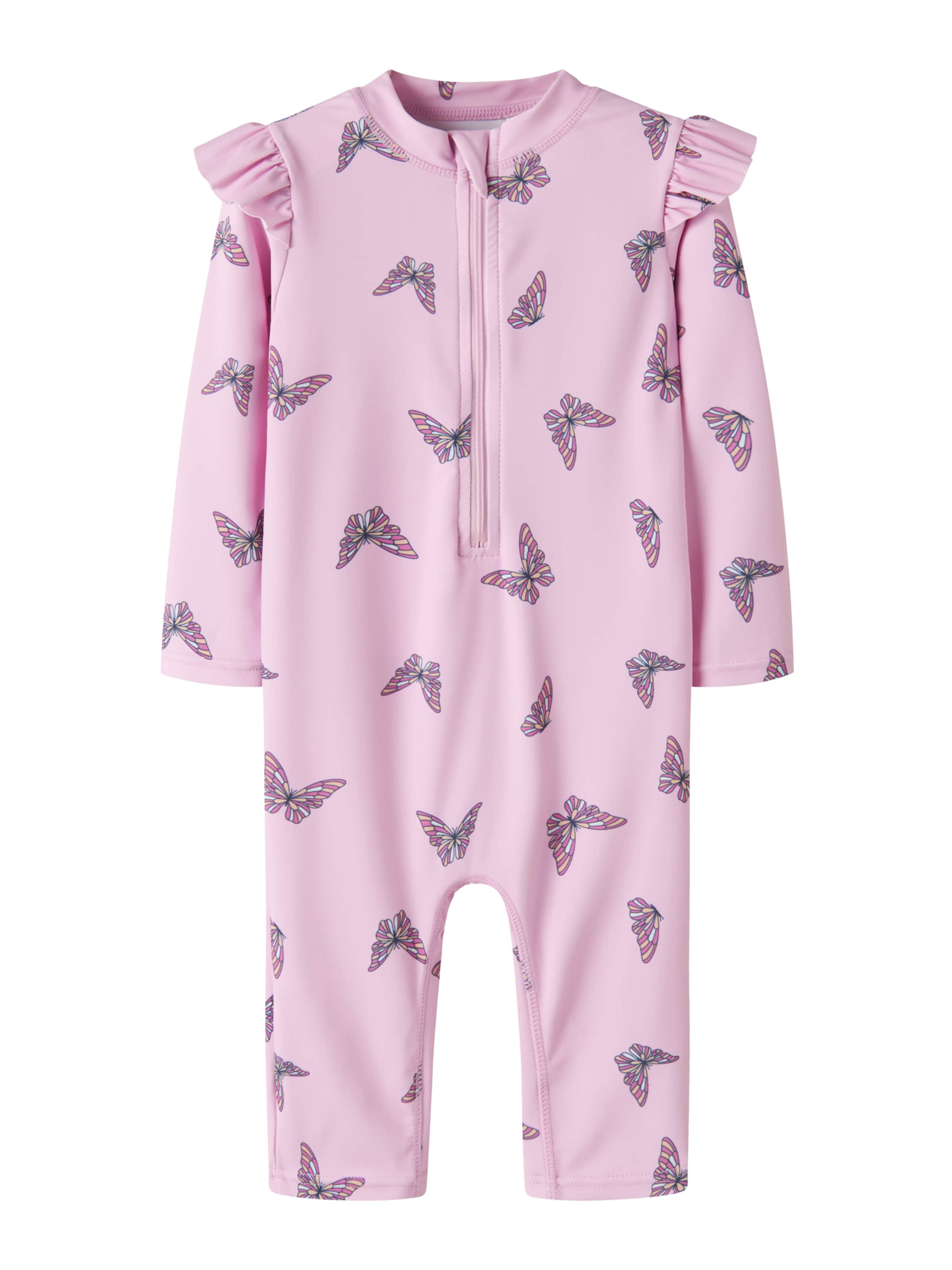 NAME IT Προστασία UV 'NMFZIPPA' σε ροζ: μπροστά