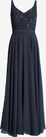 SWING Večerna obleka | modra barva: sprednja stran