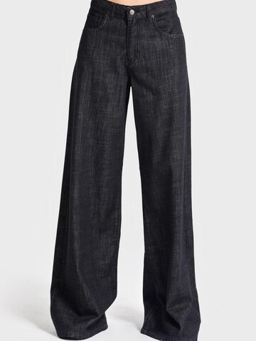 Wide Leg Jean 'Palazzo High Rise Jeans' IT'S BASIC en bleu