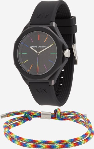 ARMANI EXCHANGE Zegarek analogowy w kolorze czarny: przód