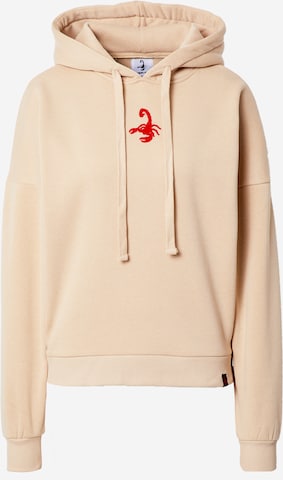 VIERVIER Sweatshirt 'Ella' in Beige: voorkant