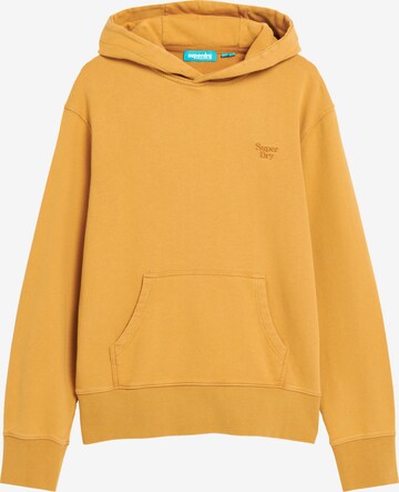 Sweat-shirt Superdry en jaune : devant