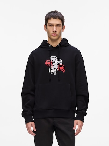 Sweat-shirt Karl Lagerfeld en noir : devant