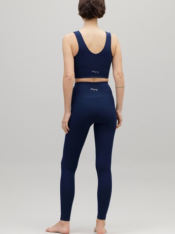 Hey Honey Skinny Leggings 'Ribbed' in Blau