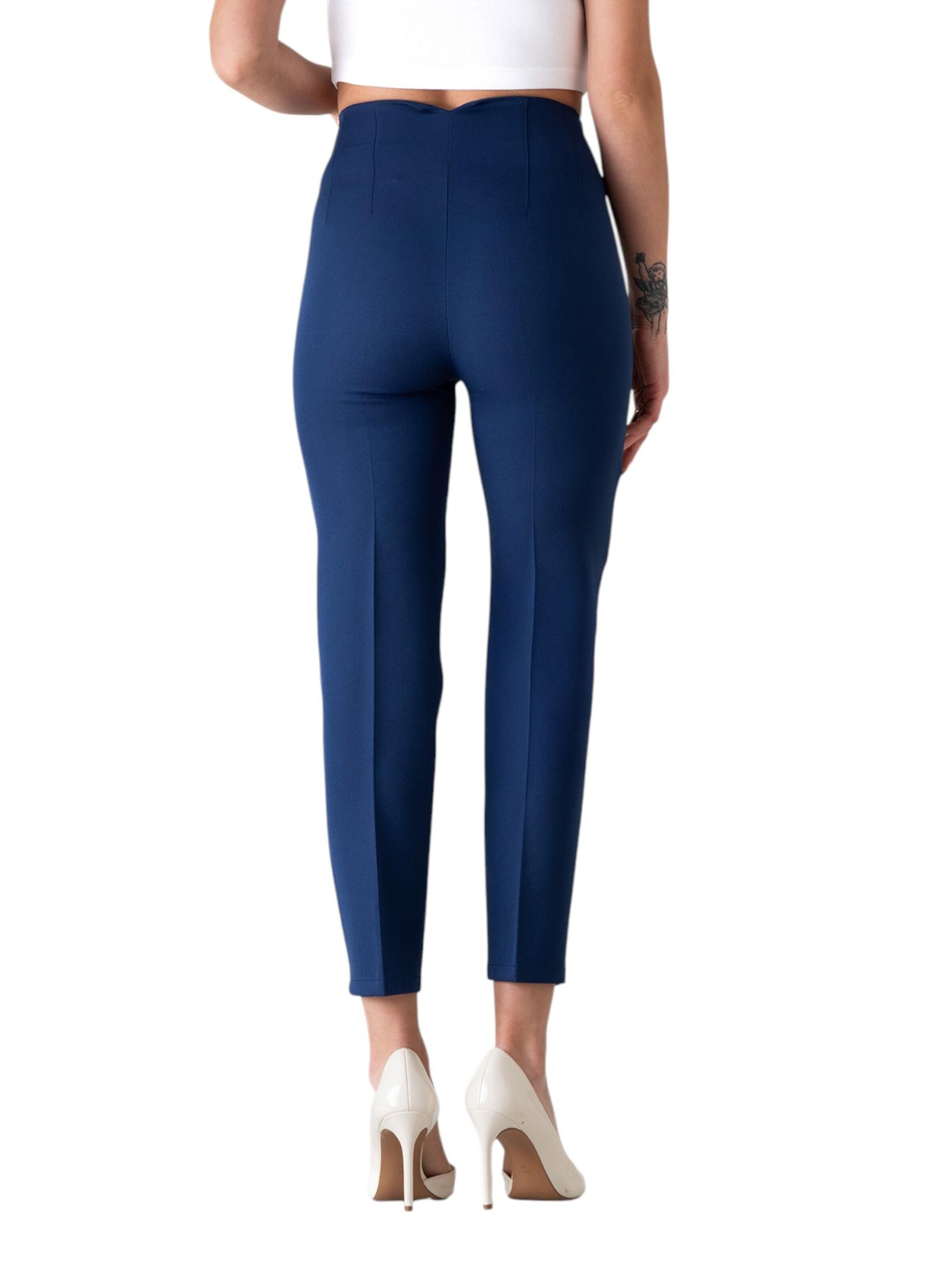 Coupe slim Pantalon à pince 'Alessia' fashionshowcase en bleu