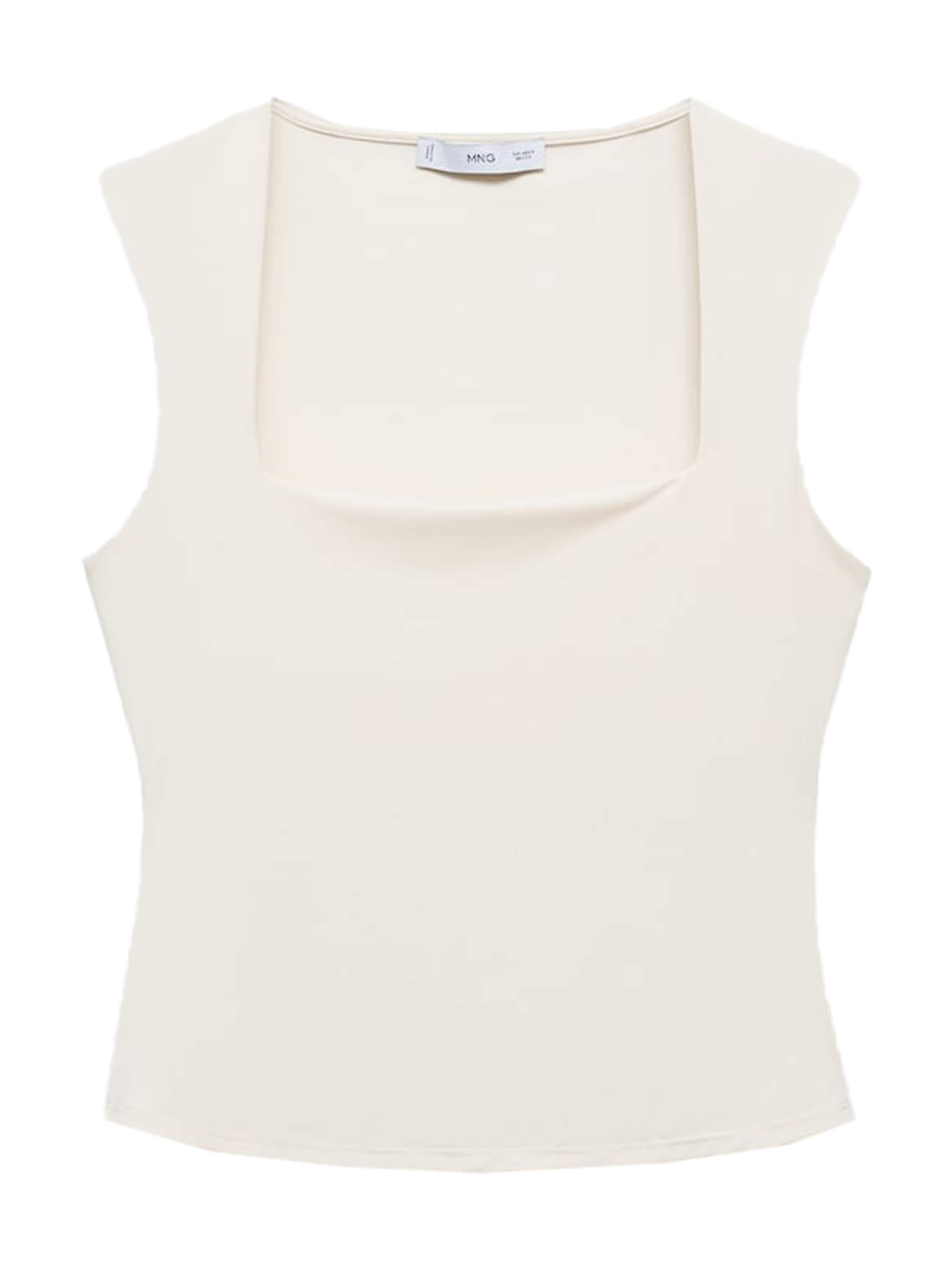 MANGO Top 'RAYO' - Biela: predná strana