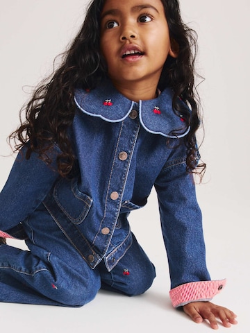Marks & Spencer Denim-Hemdjacke mit Kragen und Kirschenstickerei (2–10 J.) in Blau: Vorderseite