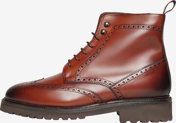Henry Stevens Lace-Up Boots 'Winston' in Brown