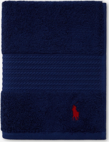 Ralph Lauren Home Towel 'POLO PLAYER' in Blue: front