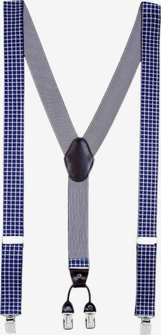 DonDon Suspenders in Blue: front