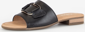 GABOR Mules in Black: front