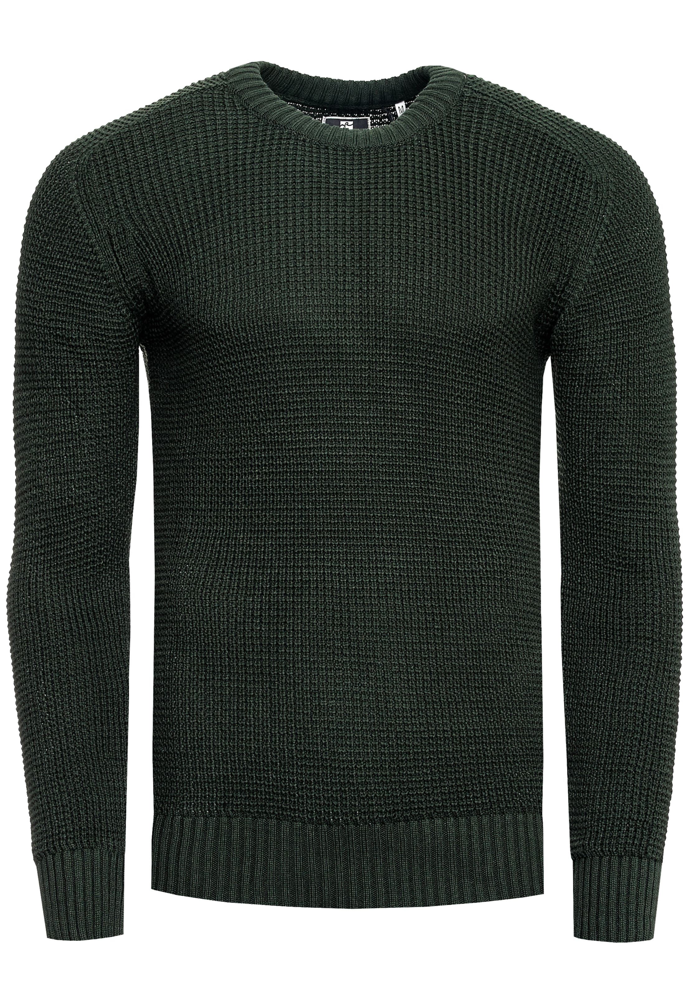 Rusty Neal Pullover in Grün: Vorderseite