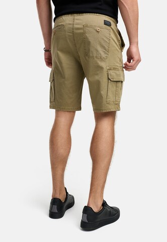 INDICODE JEANS Regular Cargo trousers 'Kews' in Beige