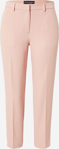 Dorothy Perkins Slim fit Trousers with creases 'Grazer' in Pink: front