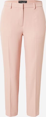 Dorothy Perkins - Slimfit Calças com vincos 'Grazer' em rosa: frente