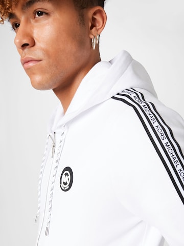 Michael Kors - Sudadera con cremallera en blanco