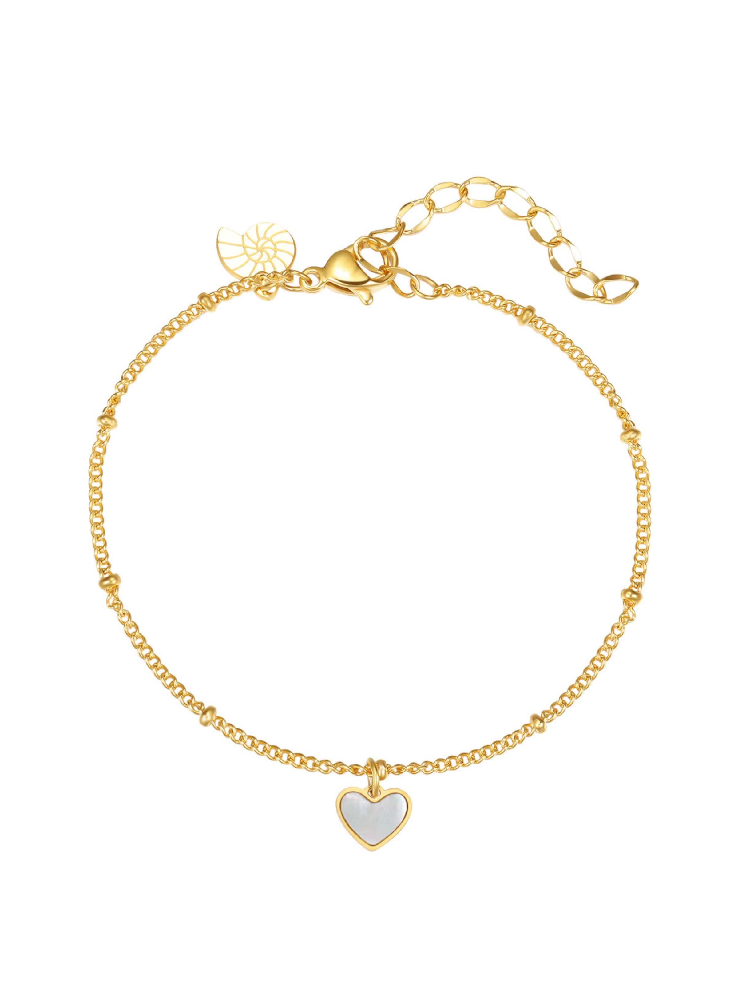 Braccialetto 'Heartbeat' di Hey Happiness in oro