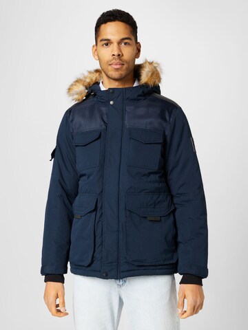 BURTON MENSWEAR LONDON Winter Jacket in Blue: front