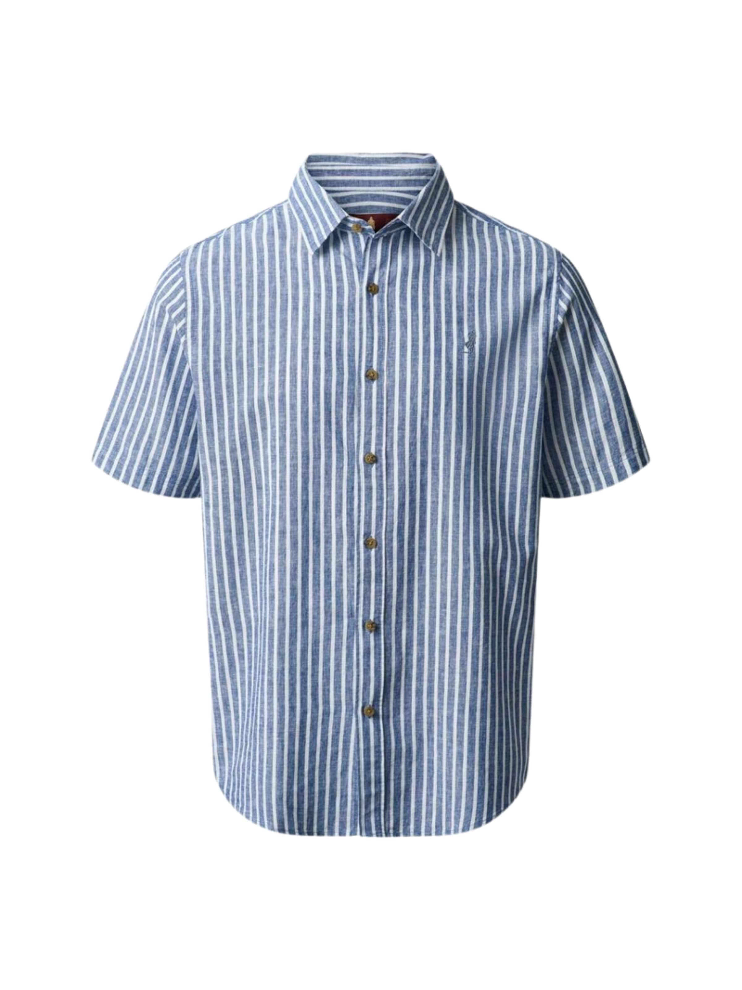 MCS Regular Fit Shirt ' MCBernard ' in Blau: Vorderseite