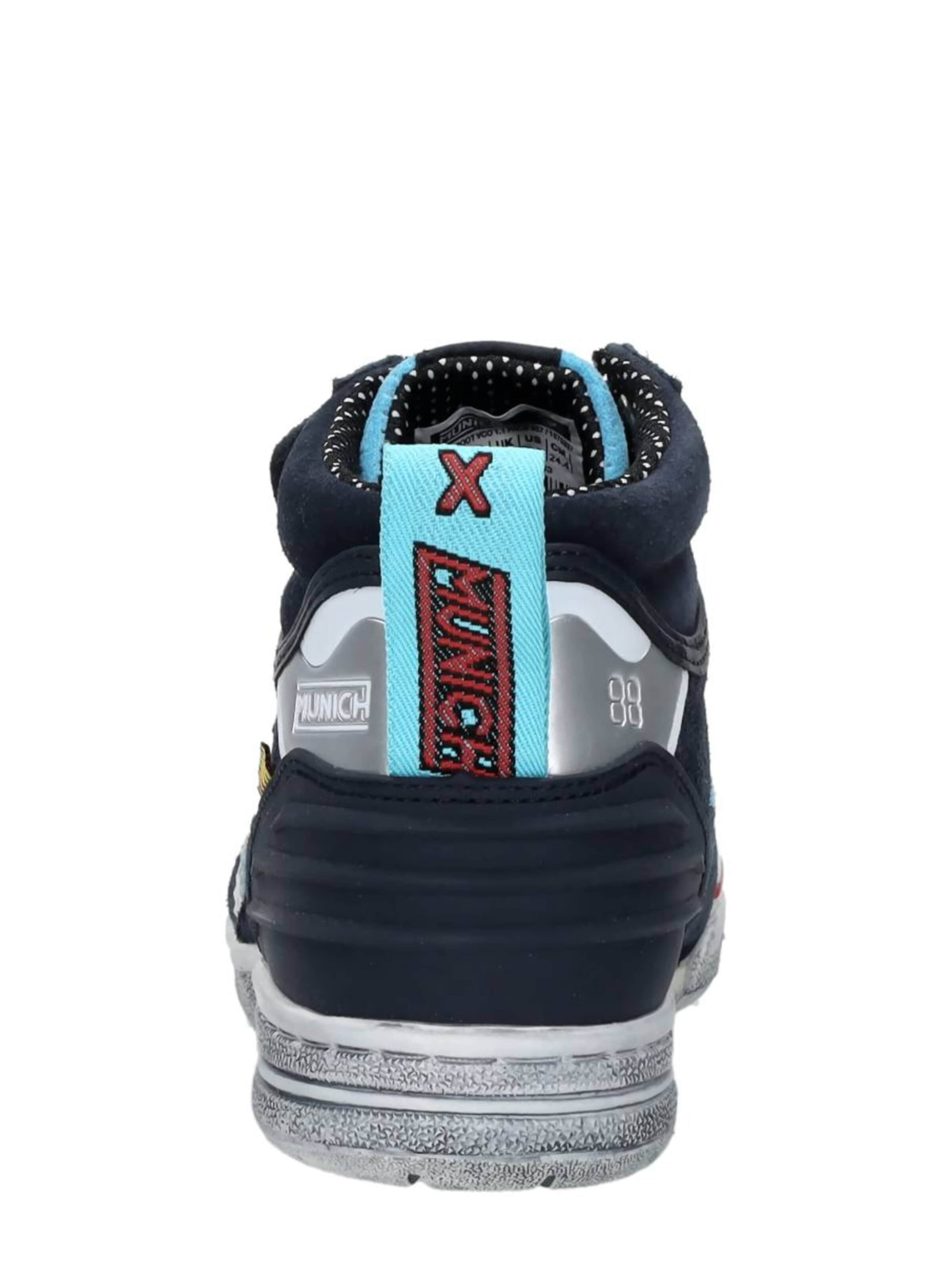 MUNICH Sneakers 'Klittenband Hoog' in Blauw