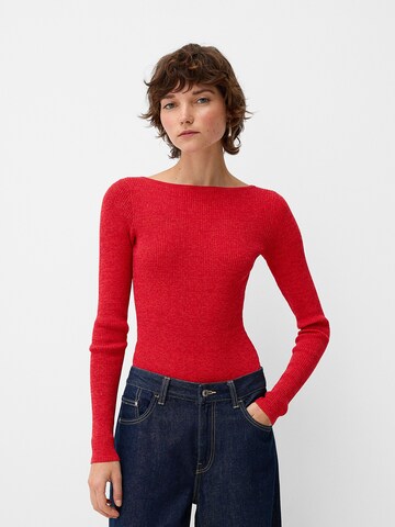 Bershka Tričkové body – červená: přední strana