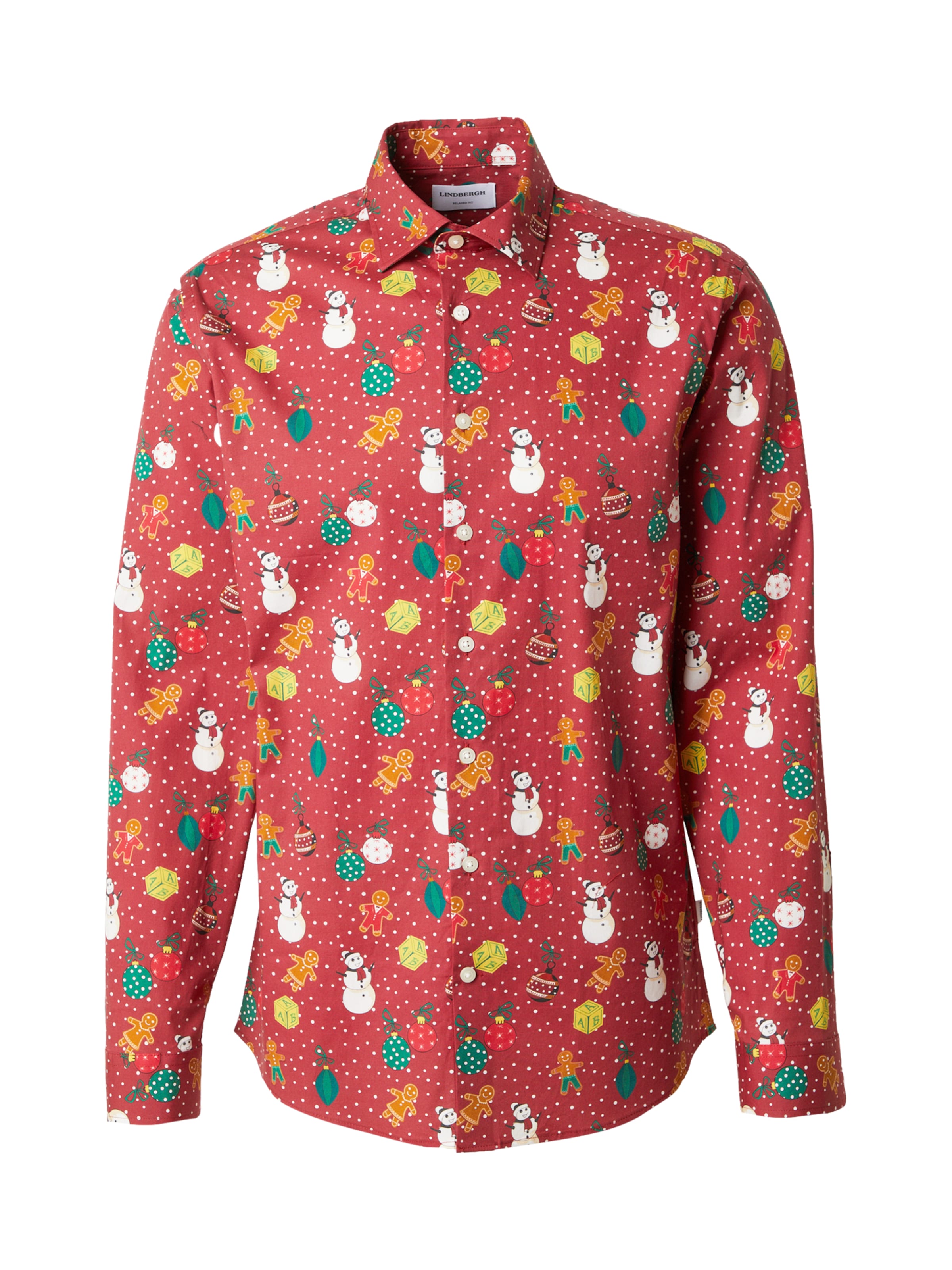 Lindbergh Regular fit Ing - piros: elől