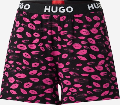 HUGO Red Pyjamashorts in pink / schwarz / weiß, Produktansicht