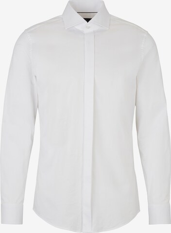 JOOP! Slim fit Button Up Shirt 'Pano' in White: front